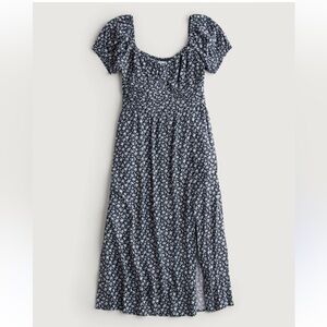 Hollister floral maxi dress with slit